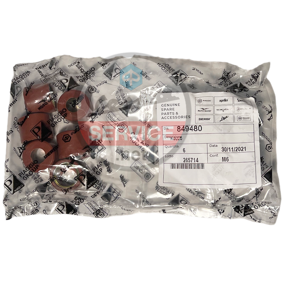 849480 - Roller Weights Set for Vespa GTS 300 (NOT HPE) (Brown/Red)