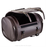 Classic "Roman Holiday" PU Leather Roll Bag - Large Luggage Case for Rear Rack