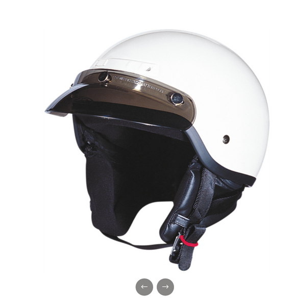 Z1R Half Helmet - Glossy White
