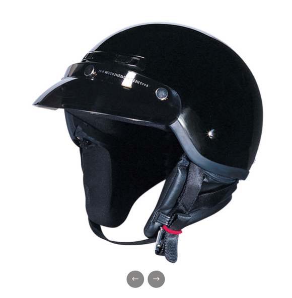 Z1R Half Helmet - Glossy Black