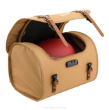 Classic "Roman Holiday" Tan Canvas Roll Bag - Large Luggage Case for Rear Rack