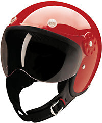 HCI 3/4 Helmet with Visor - Red