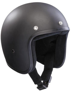 Bandit Standard Matte Black 3/4 Jet Helmet - Specialty