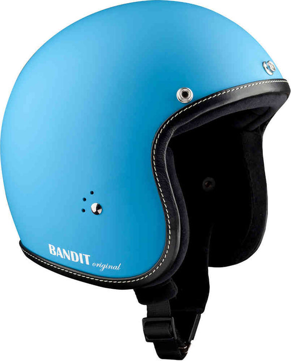 Bandit Premium Matte Blue 3/4 Jet Helmet - Specialty